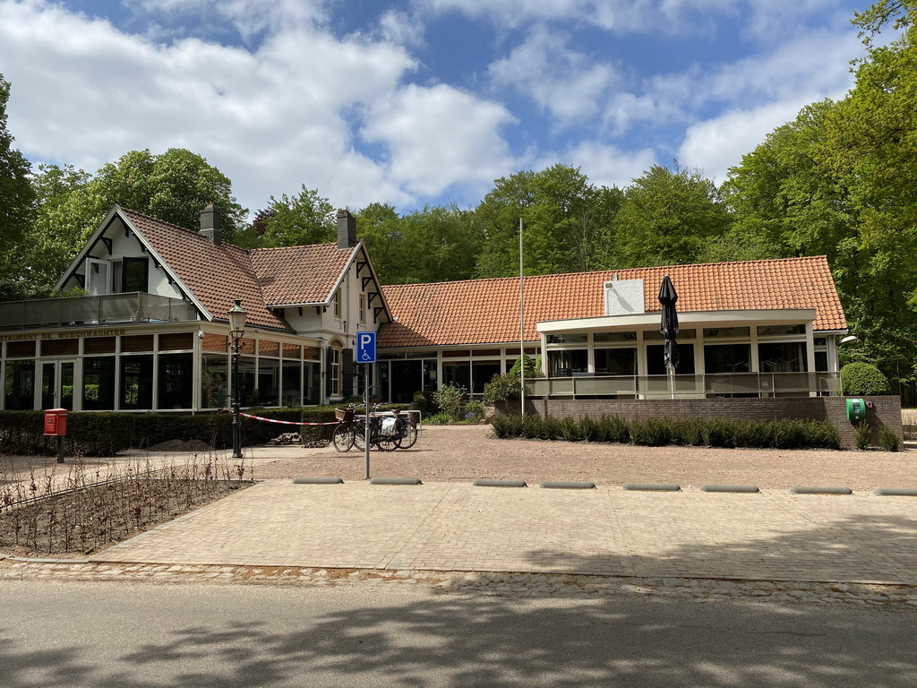 Front of the Restaurant Boschwachter in `t Mastbos at the Huisdreef street