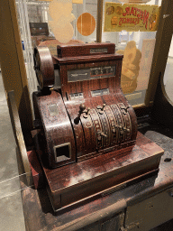 Old cash desk at the `Ziek & Gezond - Collectielab` exhibition in Room 3 at the Ground Floor of the Stedelijk Museum Breda