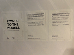 Information on the `Power to the Models` exhibition at the Lower Floor of the Stedelijk Museum Breda