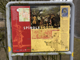 Information on the Spinola Route at the Haagsemarkt square