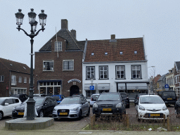 Parking lot and stores at the Haagsemarkt square