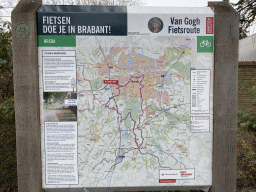 Information on the Van Gogh bicycle route at the Haagweg road
