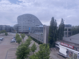 The Chasséveld square with the Turfschip building and the Bowling & Partycentrum Breda, viewed from the Smakenrad ferris wheel