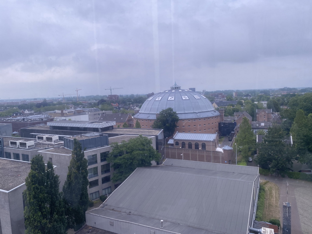 The Koepelgevangenis building, viewed from the Smakenrad ferris wheel at the Chasséveld square