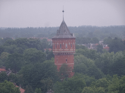 The Watertoren tower at the Wilhelminasingel street, viewed from the Smakenrad ferris wheel at the Chasséveld square