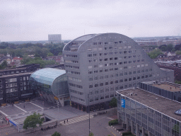 The Chasséveld square with the Turfschip building and the Breda Courthouse, viewed from the Smakenrad ferris wheel