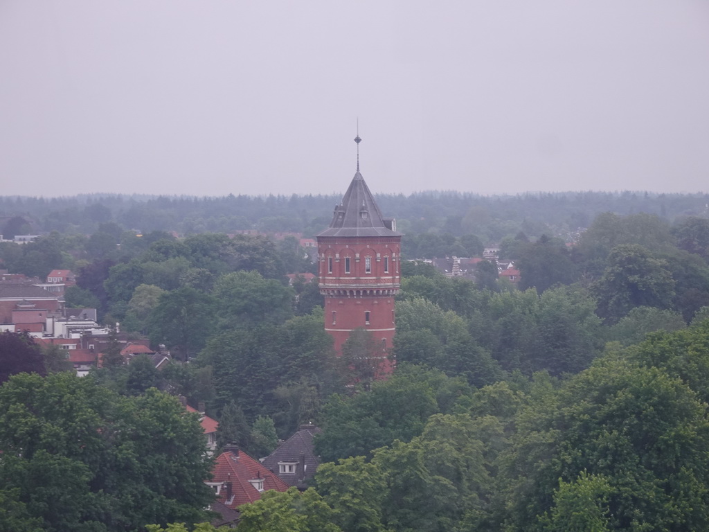 The Watertoren tower at the Wilhelminasingel street, viewed from the Smakenrad ferris wheel at the Chasséveld square