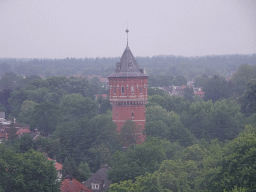 The Watertoren tower at the Wilhelminasingel street, viewed from the Smakenrad ferris wheel at the Chasséveld square