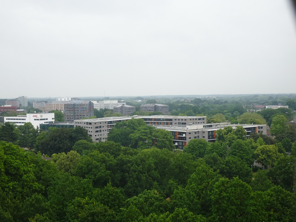 The Avans University of Applied Sciences campus, viewed from the Smakenrad ferris wheel at the Chasséveld square