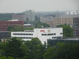 The Avans University of Applied Sciences campus, viewed from the Smakenrad ferris wheel at the Chasséveld square