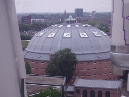 The Koepelgevangenis building, viewed from the Smakenrad ferris wheel at the Chasséveld square