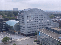 The Chasséveld square with the Turfschip building and the Breda Courthouse, viewed from the Smakenrad ferris wheel