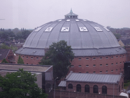 The Koepelgevangenis building, viewed from the Smakenrad ferris wheel at the Chasséveld square