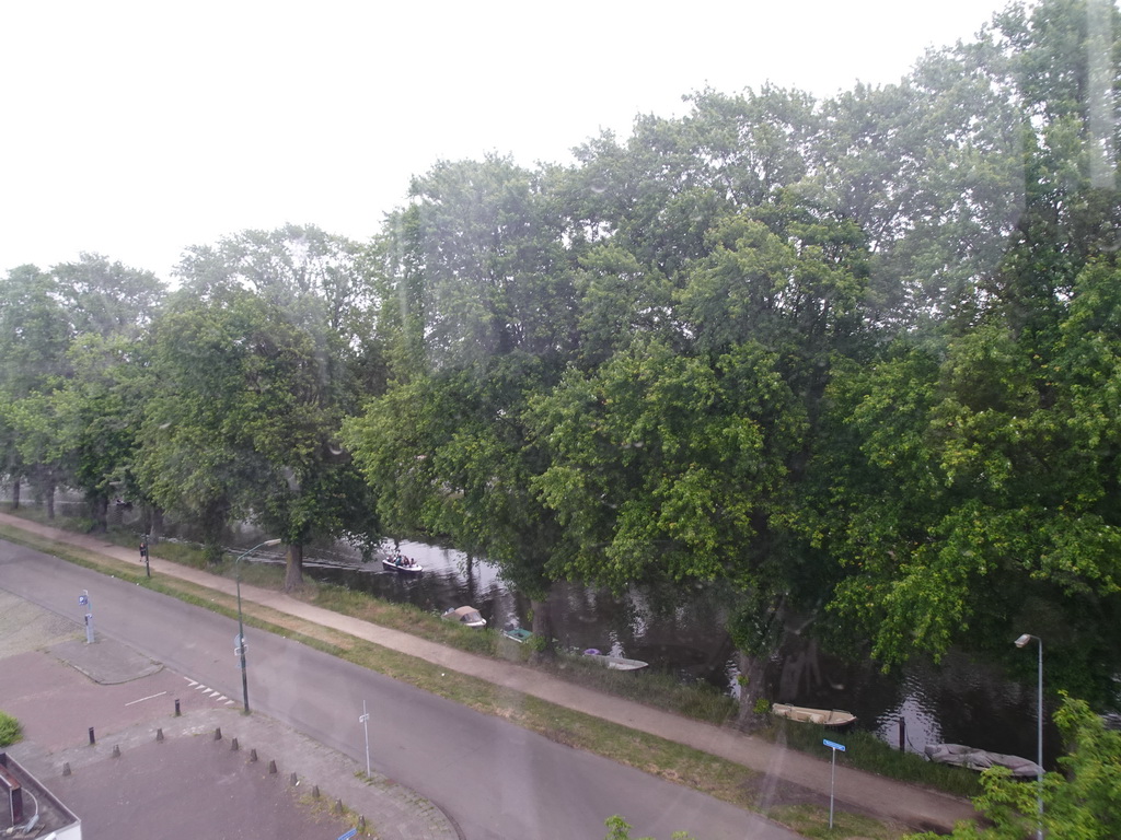 The Nassausingel street and the Mark river, viewed from the Smakenrad ferris wheel at the Chasséveld square