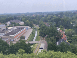 The Revant building at the Brabantlaan street, viewed from the Smakenrad ferris wheel at the Chasséveld square