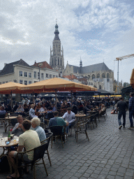 The Grote Markt square with the southeast side of the Grote Kerk church