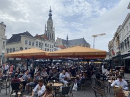 The Grote Markt square with the southeast side of the Grote Kerk church