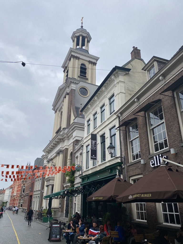 The Sint Janstraat street with the St. Antonius Cathedral