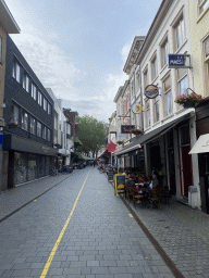 The Halstraat street with the front of the FEBO Tapas restaurant