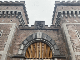 Facade of the Gate to the Koepelgevangenis building at the Nassausingel street