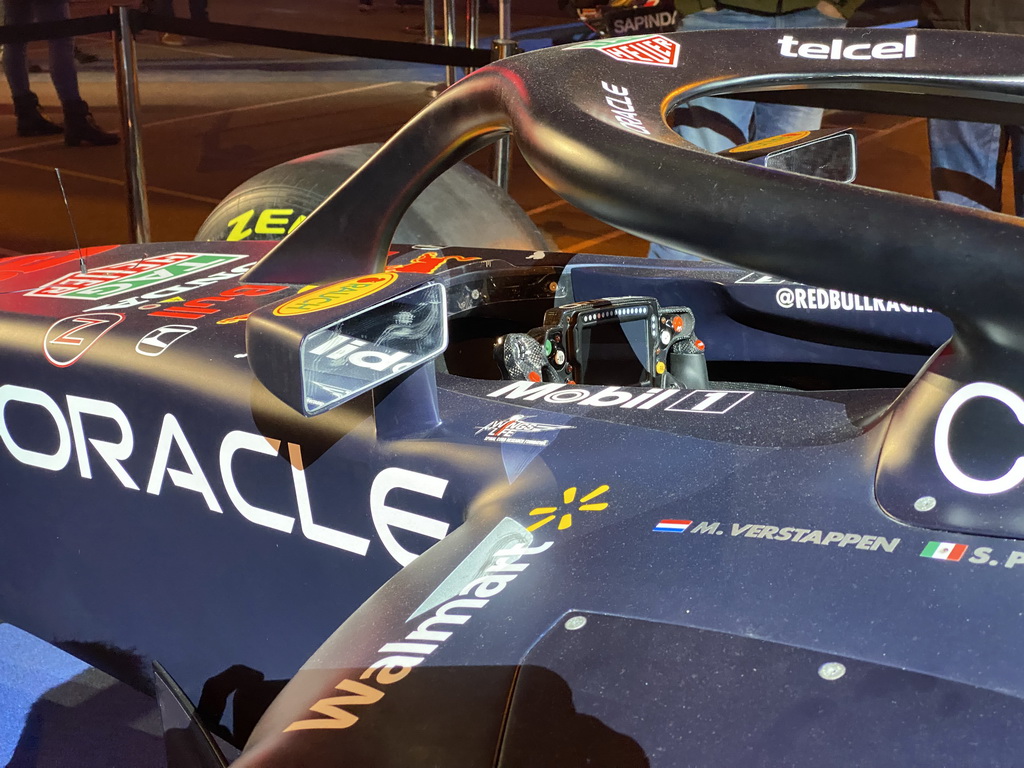 Cockpit of the Red Bull Racing RB16B Formula 1 car at the `Vleugels to the Max` exhibition at the Koepelgevangenis building