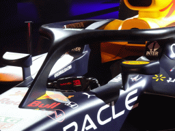Cockpit of the Red Bull Racing RB16B Formula 1 car at the `Vleugels to the Max` exhibition at the Koepelgevangenis building