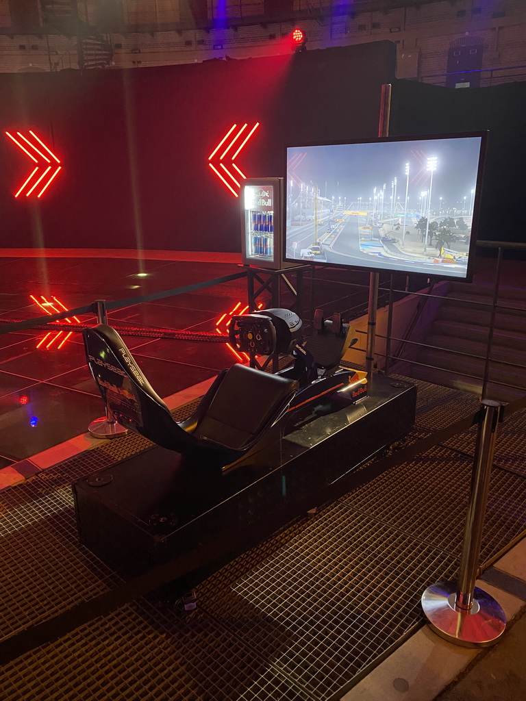 Race simulator at the `Vleugels to the Max` exhibition at the Koepelgevangenis building