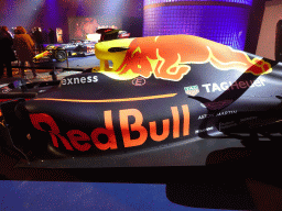 Left side of the Red Bull Racing RB12 Formula 1 car at the `Vleugels to the Max` exhibition at the Koepelgevangenis building
