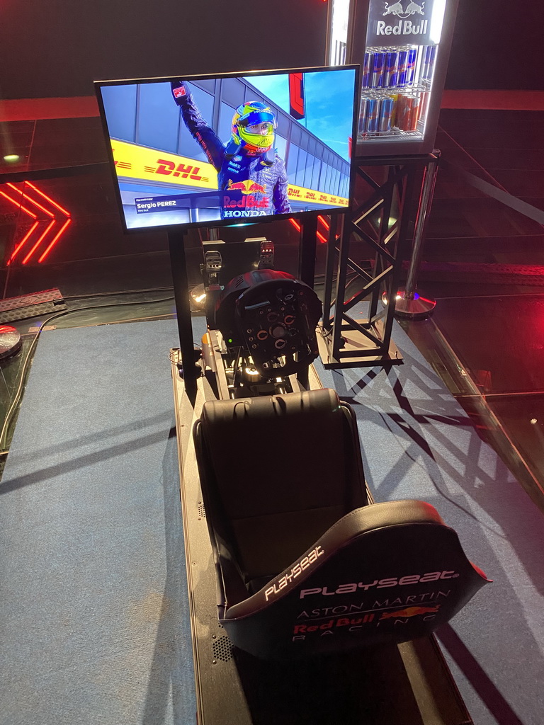 Race simulator at the `Vleugels to the Max` exhibition at the Koepelgevangenis building