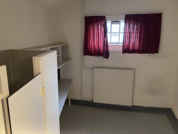 Interior of a prison cell at the Koepelgevangenis building, during the `Vleugels to the Max` exhibition