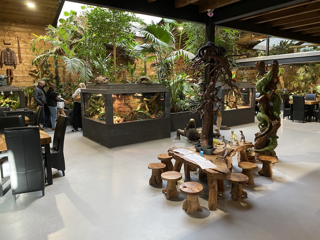 Interior of the lower floor of the Reptielenhuis De Aarde zoo