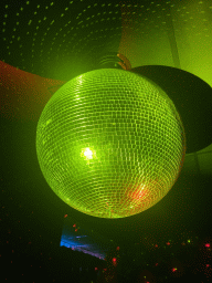 Disco ball at the disco room at the SuperNova Experience museum