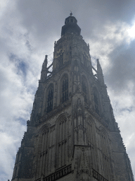 The tower of the Grote Kerk church, viewed from the Havermarkt square