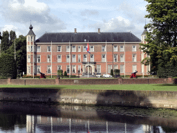 The Mark river and the east side of the Breda Castle, viewed from the Stadspark Valkenberg