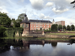 The Mark river and the southeast side of the Breda Castle, viewed from the Stadspark Valkenberg