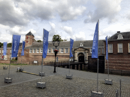 The Nassautoren tower and the Stadhouderspoort gate at the south side of the Breda Castle at the Kasteelplein square