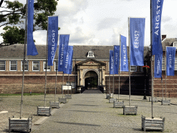 The Stadhouderspoort gate at the south side of the Breda Castle at the Kasteelplein square