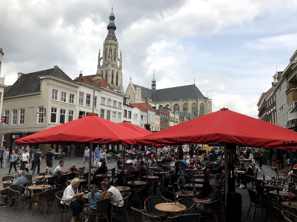 The Grote Markt square with the Grote Kerk church