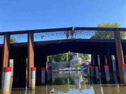 The Hoge Brug bridge over the Haven canal and the Spanjaardsgat gate, viewed from our tour boat