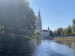 The Nieuwe Mark river, the Spanjaardsgat gate and the Grote Kerk church, viewed from our tour boat