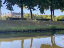 The Mark river, the Breda Castle and the Grote Kerk church, viewed from our tour boat