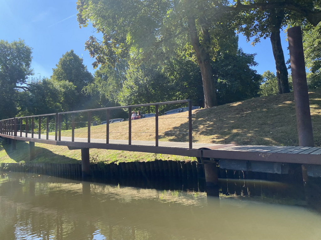 The Mark river and the Valkenberg park, viewed from our tour boat