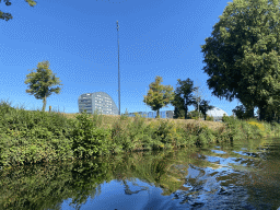 The Mark river, the Turfschip building at the Chasséveld square and the Koepelgevangenis building at the Nassausingel street, viewed from our tour boat