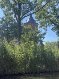 The Mark river and the Watertoren tower at the Wilhelminasingel street, viewed from our tour boat