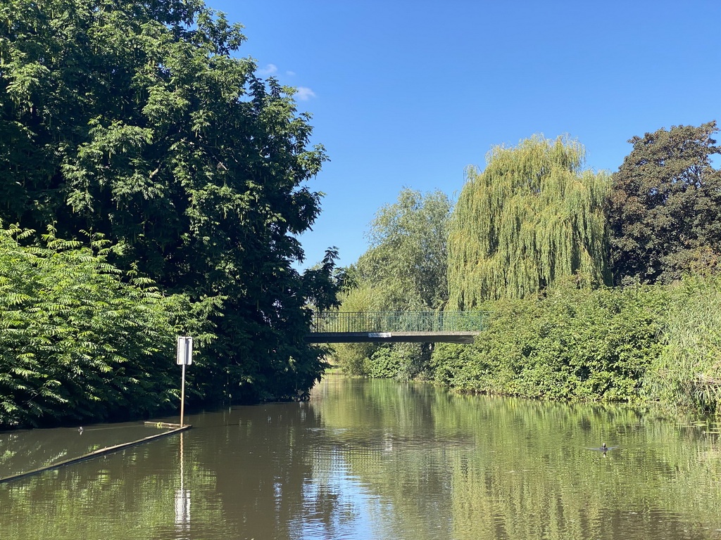 The Arsenaalbrug bridge over the Aa of Weerijs river, viewed from our tour boat