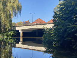 The Beatrixbrug bridge over the Aa of Weerijs river, viewed from our tour boat