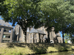 The Aa of Weerijs river and the former Annakerk church, viewed from our tour boat