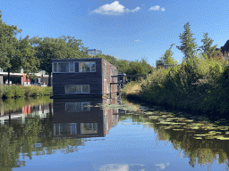 Houses on the Aa of Weerijs river, viewed from our tour boat