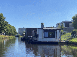 Houses on the Aa of Weerijs river, viewed from our tour boat