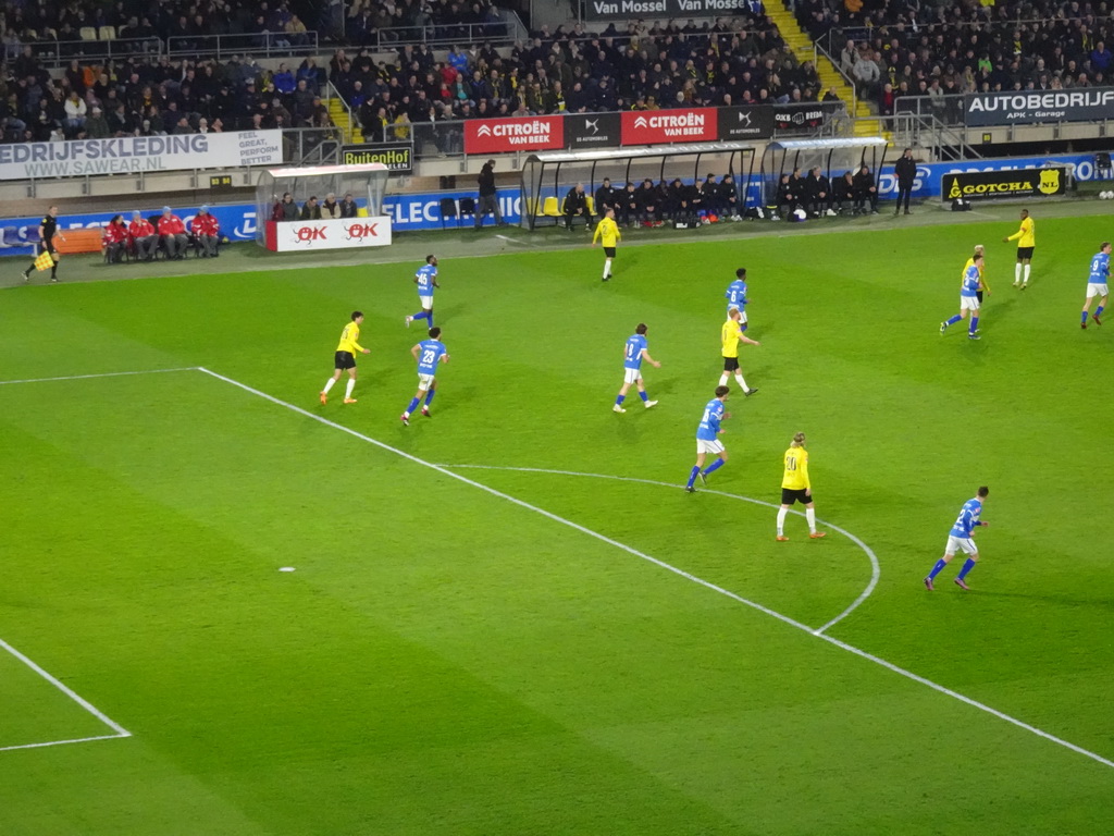 Players on the field of the Rat Verlegh Stadium, during the match NAC Breda - FC Den Bosch